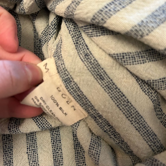 Doen Striped Blue and White Button-Up Shirt - Picture 5 of 7